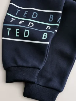 Joggingbroeken|Baker by Ted Baker Oversized Navy Graphic Sweatshirt and Joggers Set