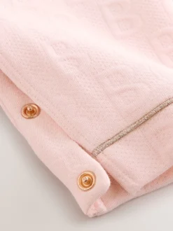 Jumpsuits En Playsuits|Baker by Ted Baker Pink Jacquard Bow Dungarees & T-Shirt Set
