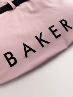 Jassen En Jacks*Baker by Ted Baker Pink Waterproof Belted Padded Ski Jacket