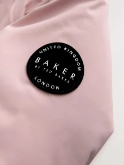 Jassen En Jacks*Baker by Ted Baker Pink Waterproof Belted Padded Ski Jacket