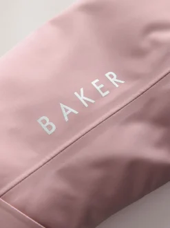 Jassen En Jacks*Baker by Ted Baker Pink Waterproof Belted Padded Ski Jacket