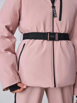 Jassen En Jacks*Baker by Ted Baker Pink Waterproof Belted Padded Ski Jacket