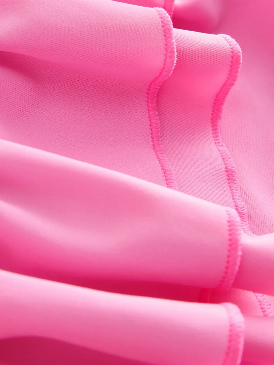 Badkleding*Baker by Ted Baker roze badpak met ruches