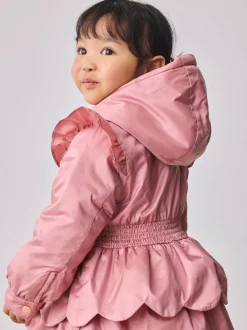 Schoolkleding|Jassen En Jacks*Baker by Ted Baker roze regenbestendige lichtgewicht regenjas met geschulpte rand