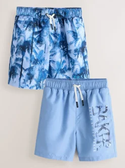 Badkleding|Baker by Ted Baker Swim Shorts 2 Pack