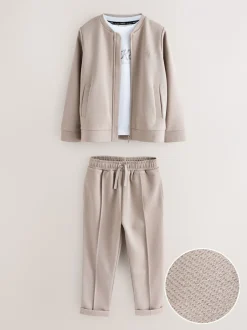 Jassen En Jacks|Broeken En Chino's|Baker by Ted Baker Textured Stone Jacket T-Shirt and Trousers Set