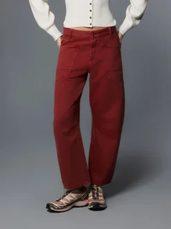 Jeans|Next - Double Pocket Barrel Jeans Baksteenrood