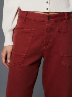 Jeans|Next - Double Pocket Barrel Jeans Baksteenrood