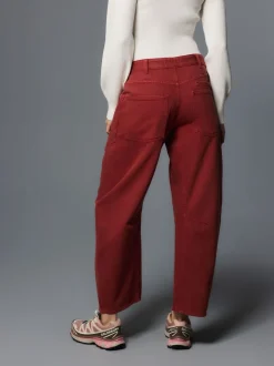 Jeans|Next - Double Pocket Barrel Jeans Baksteenrood