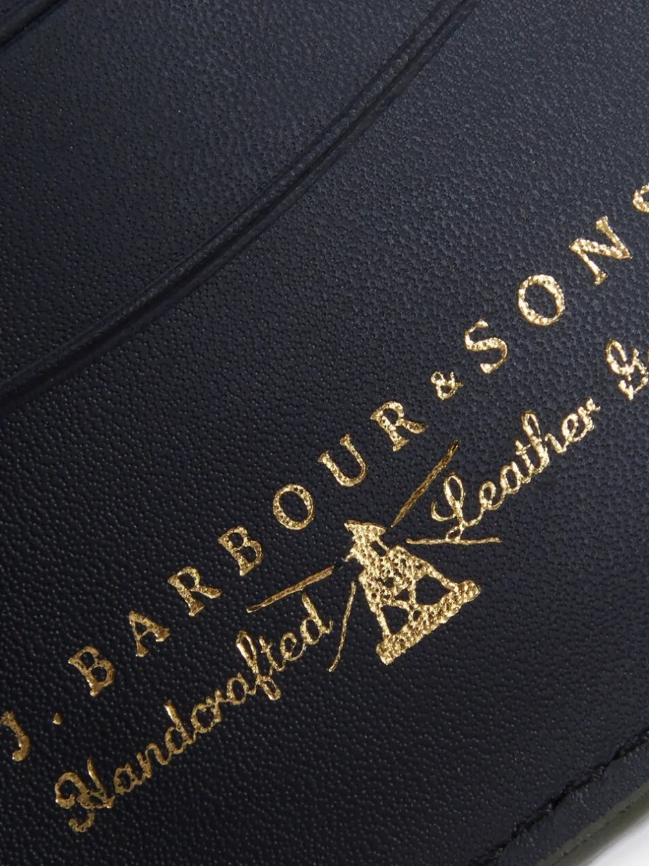 Portemonnees|Barbour ® Grain leren bifold portemonnee