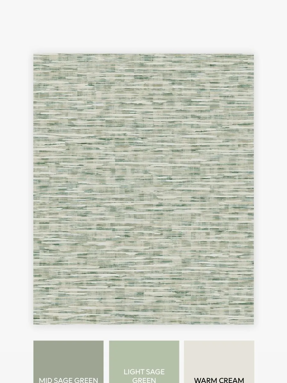 Behang|Next Behang 10 m met abstract aquarelmotief Groen