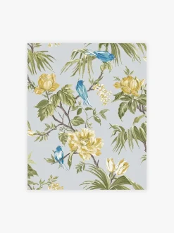 Behang*Next Behang met vogels en bloemen Grijs