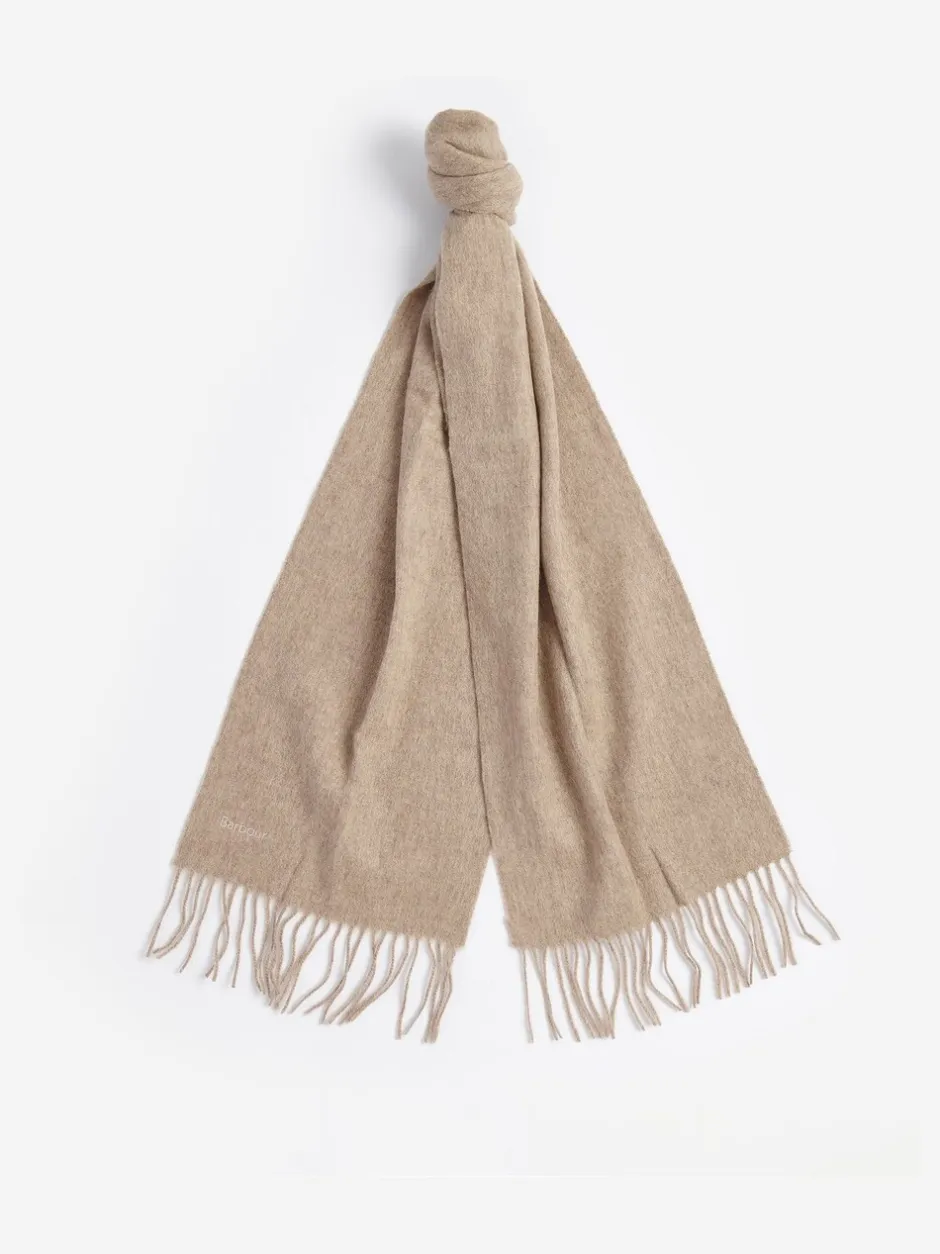 Mutsen, Handschoenen En Sjaals*Barbour - ® geweven sjaal van lamswol Beige