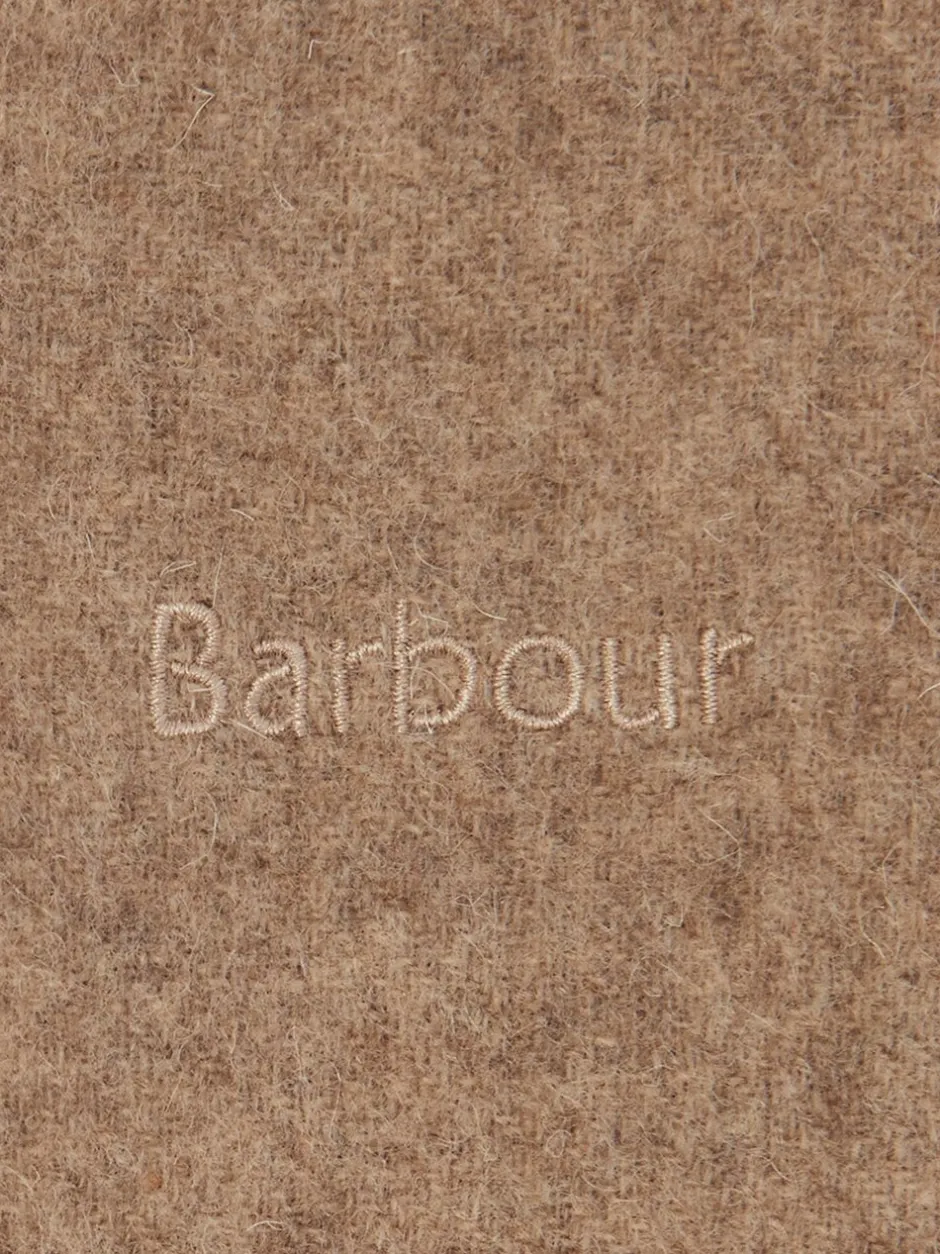 Mutsen, Handschoenen En Sjaals*Barbour - ® geweven sjaal van lamswol Beige