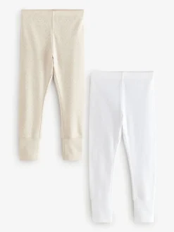 Alle Ondergoed|Schoolkleding*Next - Thermische leggings (2-16jaar) Beigebruin/wit