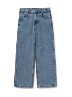 Jeans|Benetton Blue Emebellished Straight Fit Jeans
