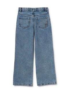 Jeans|Benetton Blue Emebellished Straight Fit Jeans