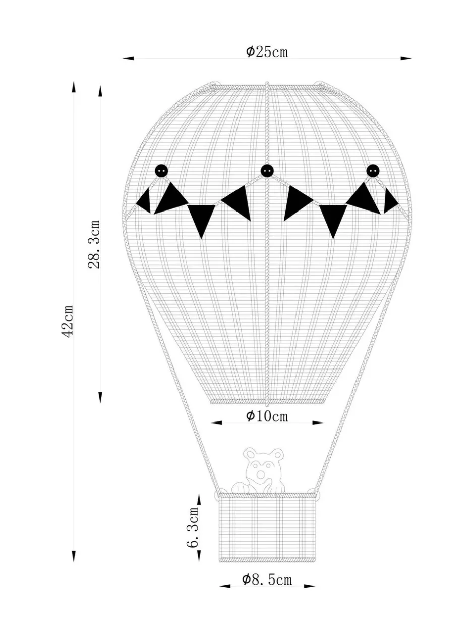 Lampenkappen|Verlichting*Next Bertie Bear luchtballon eenvoudig te verstellen hanglampenkap