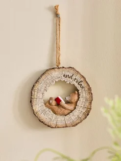 Decoraties|Next Bertie Bear Reading Hanging Decoration