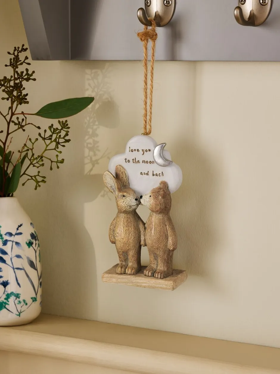 Decoraties*Next Bertie The Bear Love You To The Moon hangdecoratie