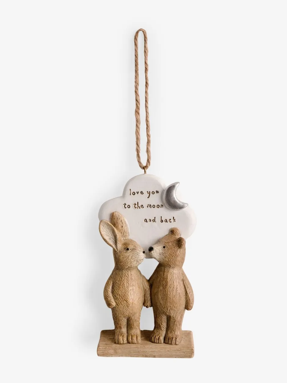 Decoraties*Next Bertie The Bear Love You To The Moon hangdecoratie