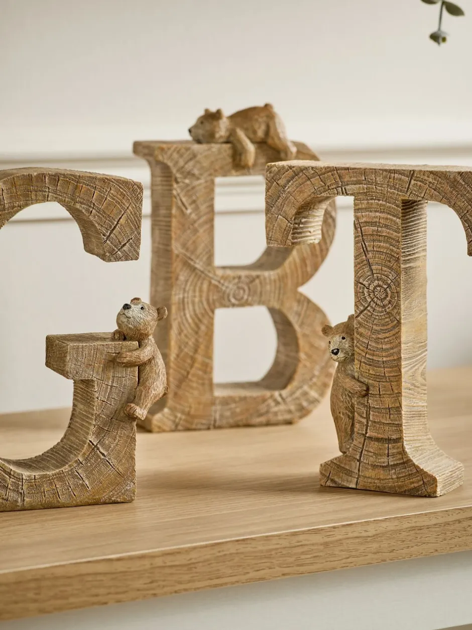 Decoraties*Next Bertie the Bear monogram ornamenten