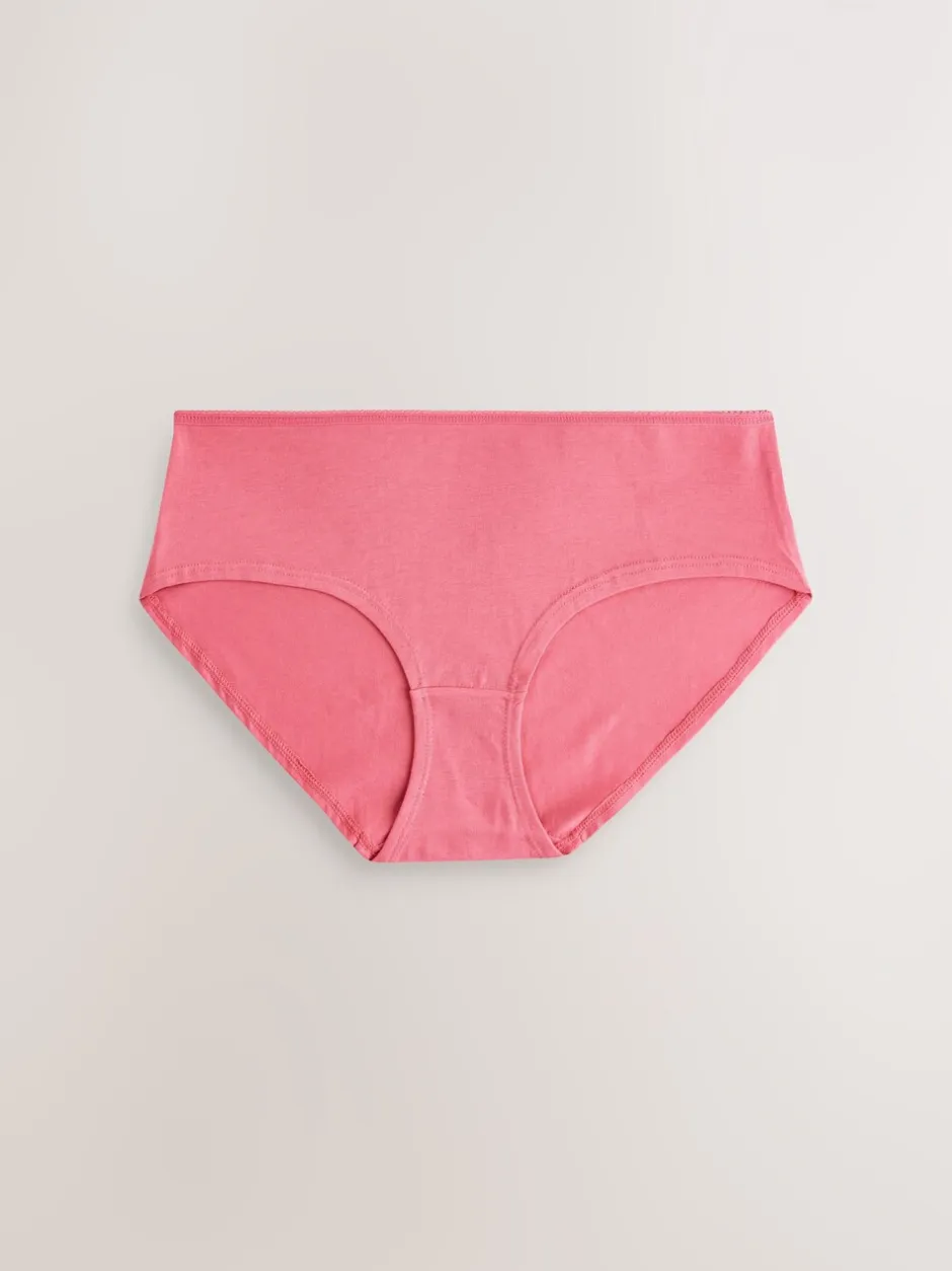 Onderbroeken|Next Bessenkleur/roze - Set van 7 slips met hoog katoengehalte