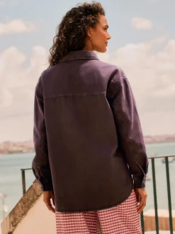 Blouses En Overhemden|Tops En T-Shirts|Next Bessenrood - Oversized denim overhemd