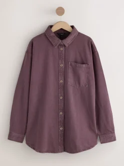 Blouses En Overhemden|Tops En T-Shirts|Next Bessenrood - Oversized denim overhemd