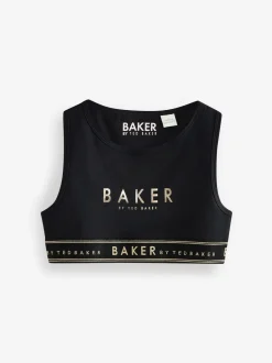 Alle Ondergoed|Baker by Ted Baker - set van 3 crop tops Bessenrood/zwart