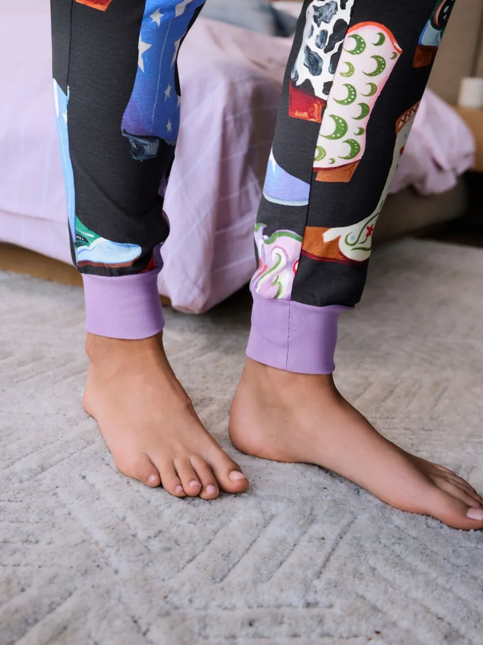 Loungewear|Pyjama's|Eleanor Bowmer - Pyjamas Black Howdy