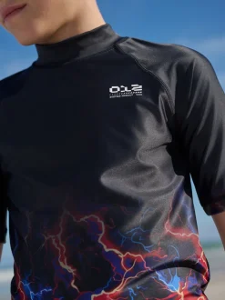 Badkleding*Next Black Lightening Bolt - Surfhemdje (1,5 - 16 jr)