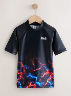 Badkleding*Next Black Lightening Bolt - Surfhemdje (1,5 - 16 jr)