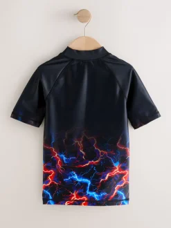 Badkleding*Next Black Lightening Bolt - Surfhemdje (1,5 - 16 jr)