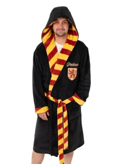 Kamerjassen En Badjassen*Vanilla Underground - Harry Potter Hooded Bathrobe Dressing Gown Black/Red Gryffindor
