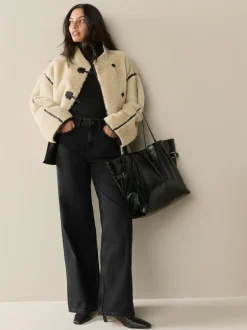 Jeans|Next - Jeans met wijde pijpen 2 Set Black/Rinse Blue