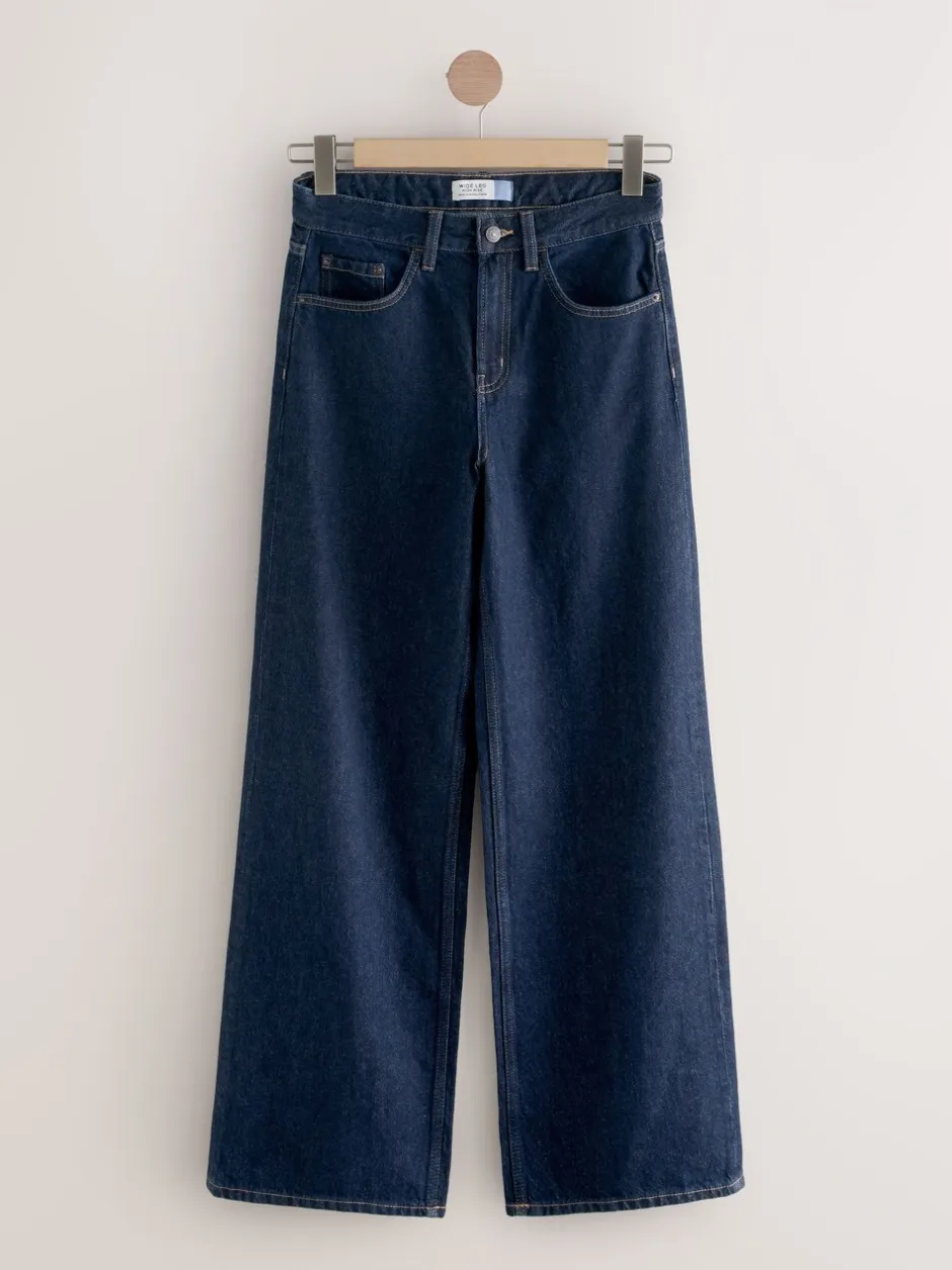 Jeans|Next - Jeans met wijde pijpen 2 Set Black/Rinse Blue