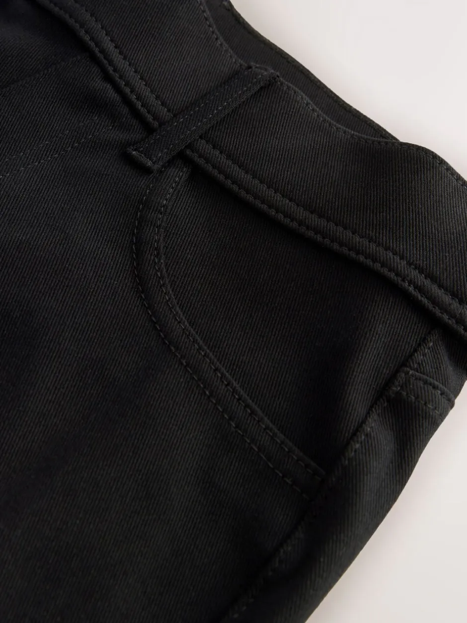 Jeans|Next - Jersey denim broek met wijde pijpen 2 set Black/Rinse Blue