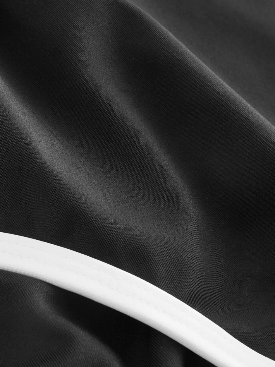 Badkleding|Next - Badpak met buikcorrectie en ritssluiting Black/White Contrast
