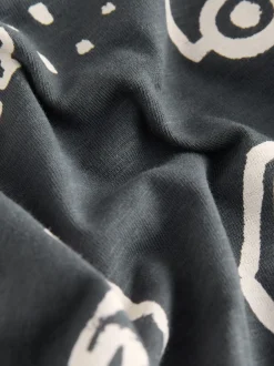 Tops|T-Shirts|Next - Short Sleeve All-Over Print T-Shirt (3 Month-7 Years) (3mths-7yrs) Black/White Digger