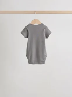 Rompertjes En Hemdjes|Rompertjes En Hemdjes|Next Blauw - 5 Babyrompertjes met korte mouwen