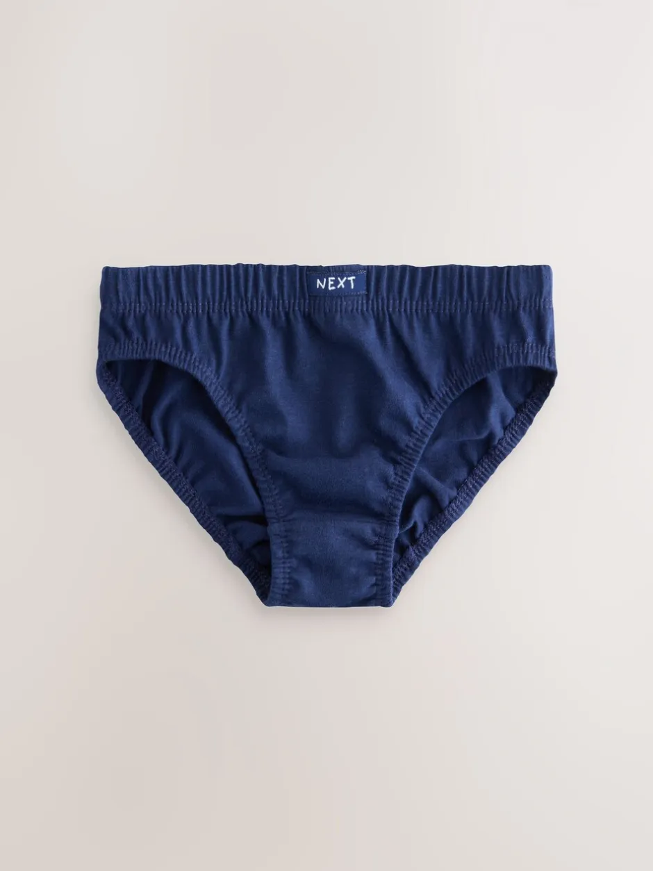 Ondergoed|Next - 100% katoenen slip verpakking van 7 (1,5 - 16 jr) Blauw