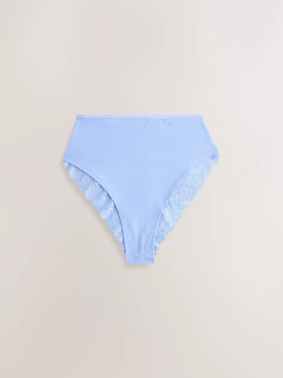 Onderbroeken*Next - 7 Katoenen slipjes met kant Blauw