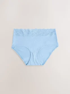 Onderbroeken*Next Blauw - 7 Katoenen slipjes met kant