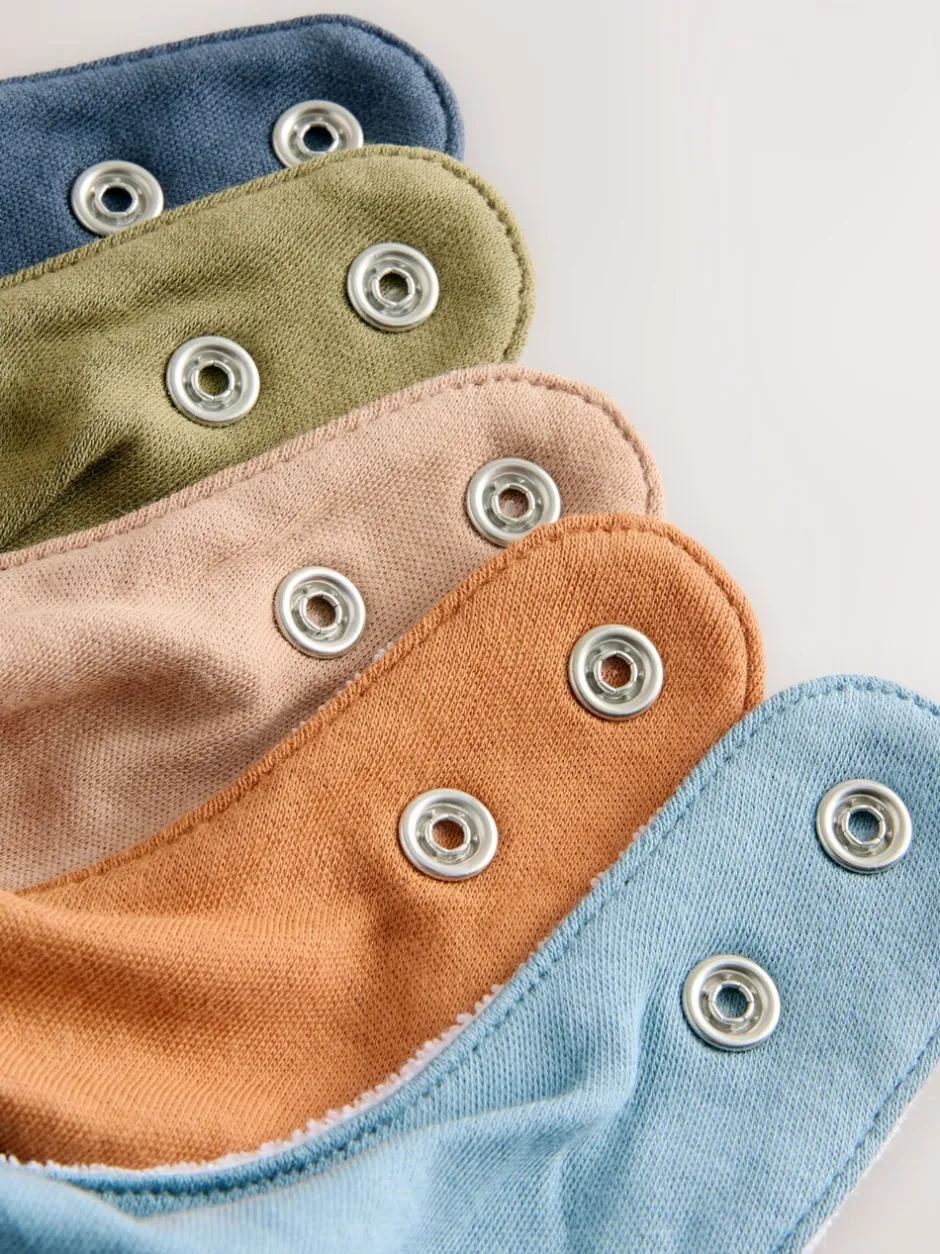 Slabbetjes|Next Blauw - 5 Kwijlslabbetjes voor baby's