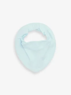 Slabbetjes|Next - 5 Pack Dribble Baby 100% Cotton Bibs Blauw