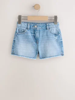 Shorts En Rokken*Next Blauw - 2 Pack Fray Shorts (3-16jr)
