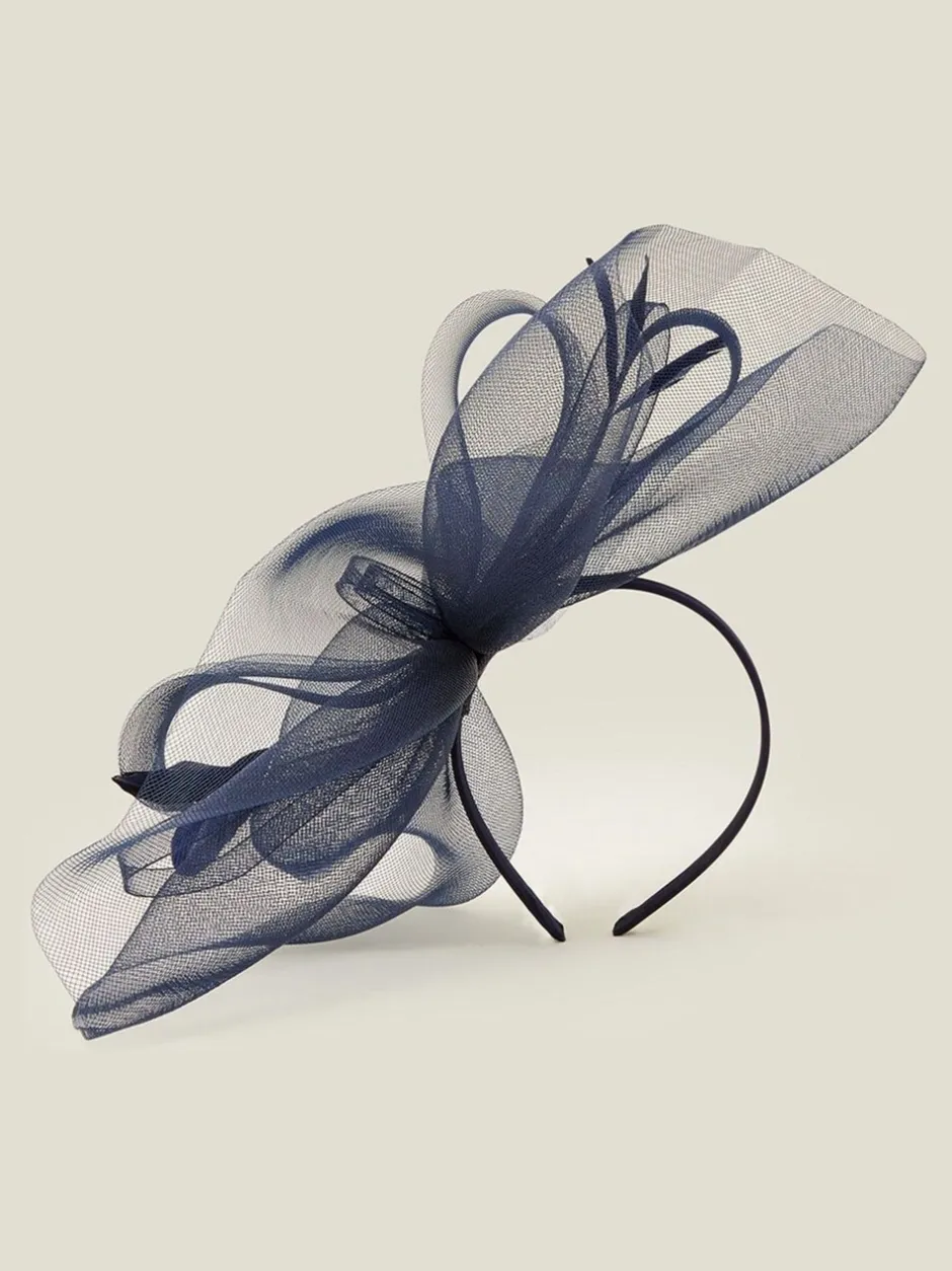 Haaraccessoires|Accessorize - Large Rhea Crin Fascinator Blauw