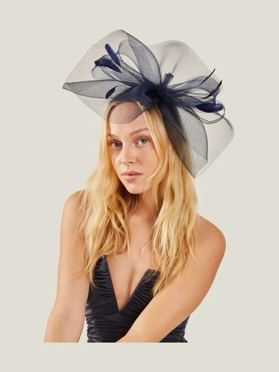 Haaraccessoires|Accessorize - Large Rhea Crin Fascinator Blauw
