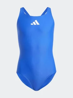 Badkleding|adidas - badpak met klein logo Blauw